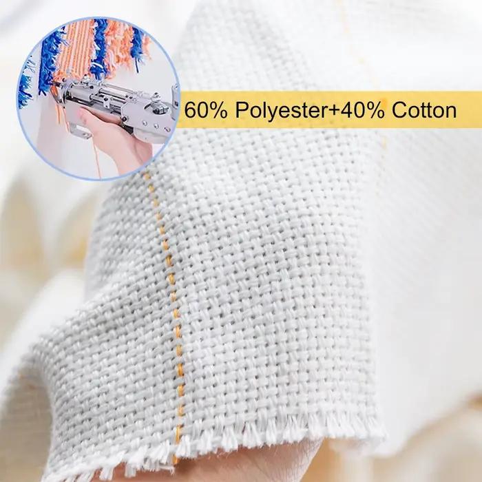 Tissu de tufting antidérapant 5Mx1M, grand tissu de moine pour pistolet de tufting de tapis à poils coupés, aiguille à poinçonner pour débutant en tufting