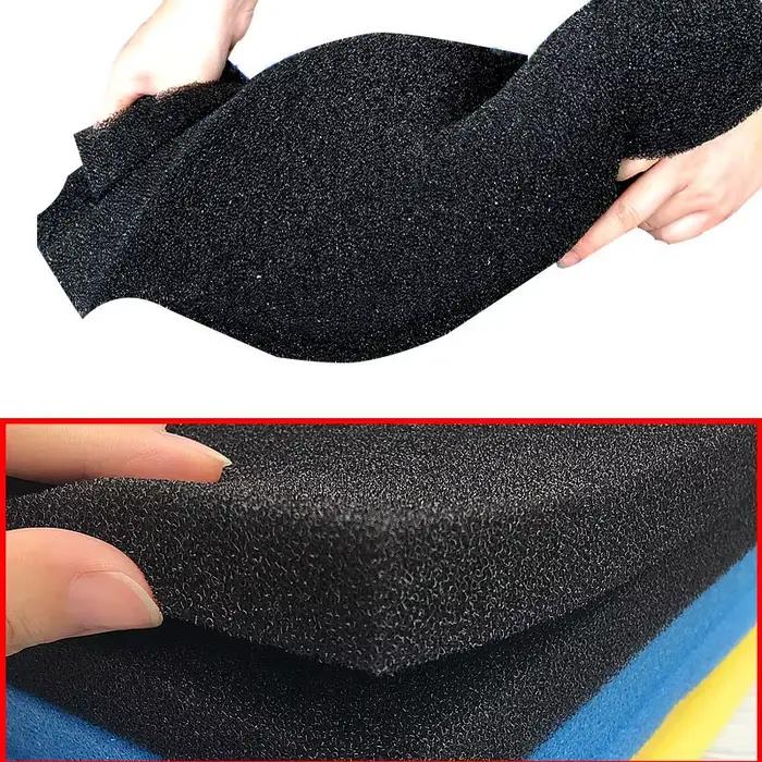 Éponge en coton pour filtre d'aquarium, accessoires de radiateur, décoration biochimique pratique, mousse noire précieuse pour sécuritaires à poissons
