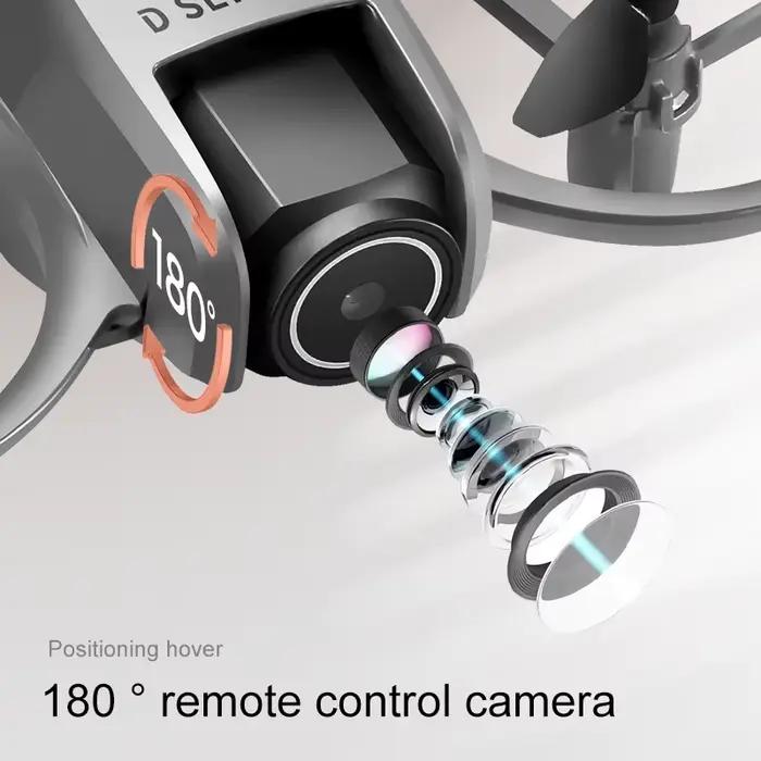 Mini drone D16 8K HD-VR à double caméra 180 °