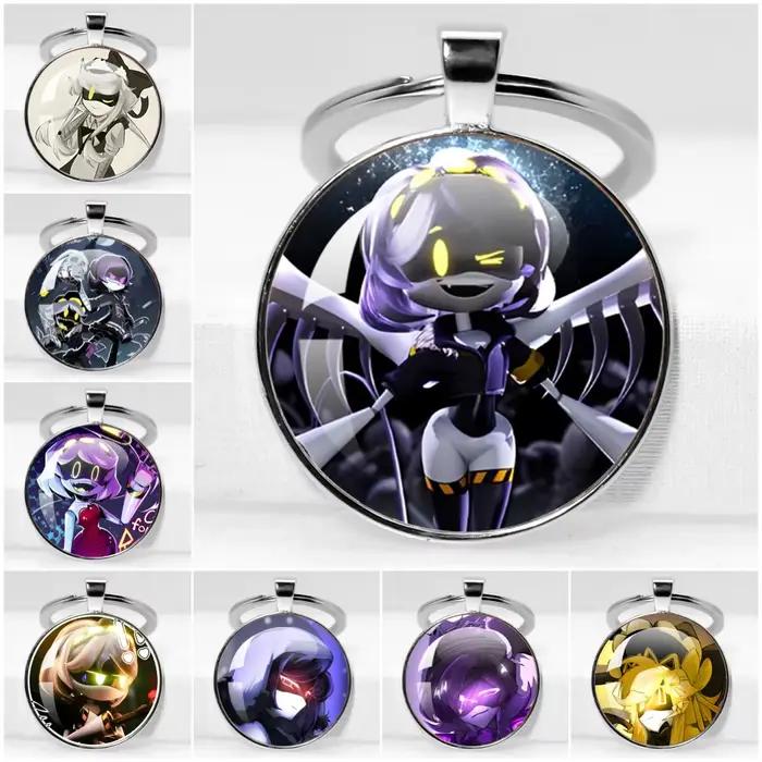 Porte-Clés avec Pendentif en Verre, Accessoires de Bijoux, Cadeau Robot Tueur, Dessin Animé Kawaii, Clés de Drones de Meurtres, Cyn, Chien N, MERCEDES I