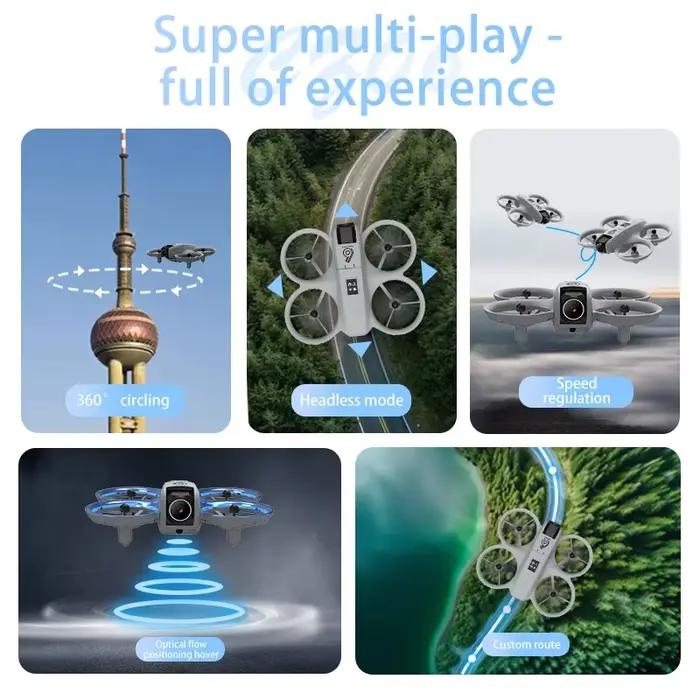 Mini Drone quadrirotor RC - Double caméra HD 480P