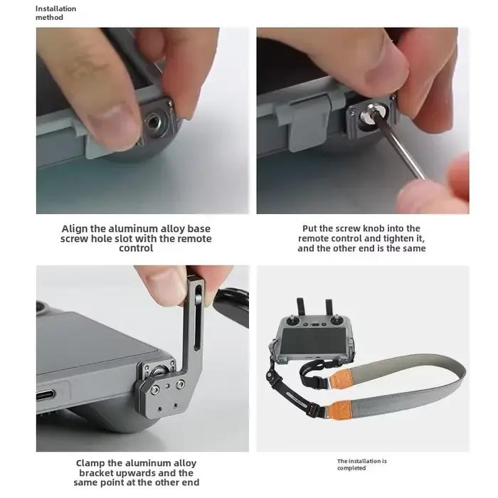 Lanière de cou avec support d'équilibre pour télécommande DJI RC/ RC 2 avec ceinture d'écran pour DJI Air 3 / Mini 3