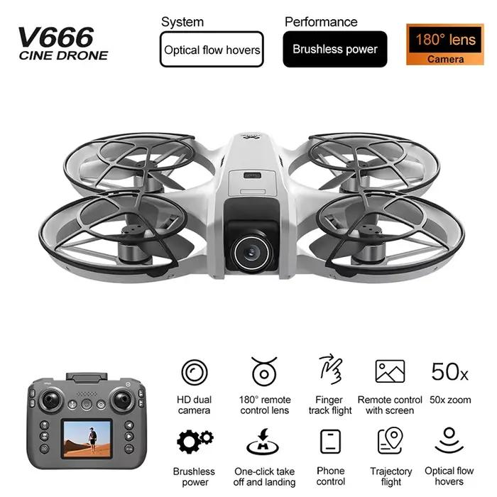 Drone professionnel V666 8K WIFI 5G avec évitement d'obstacles