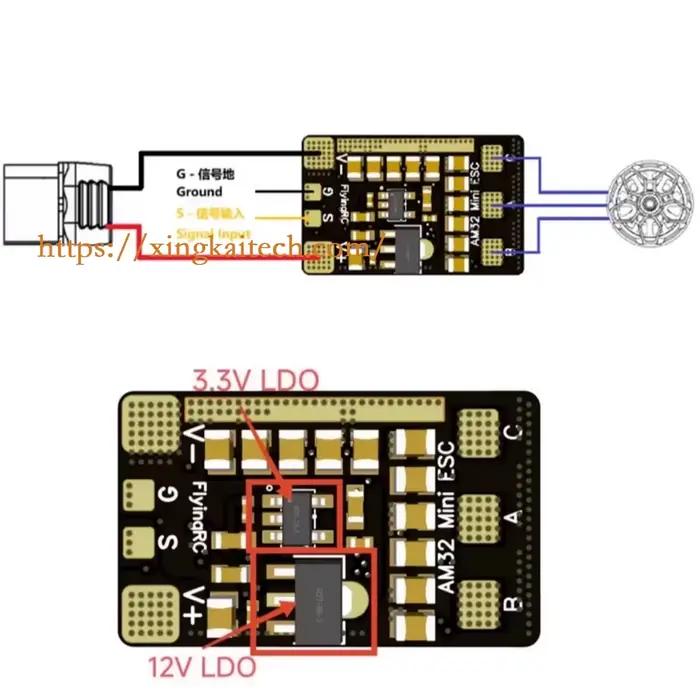 FlyingRC Mini ESC 40A V1 FPV ESC Drone 32 bits ESC