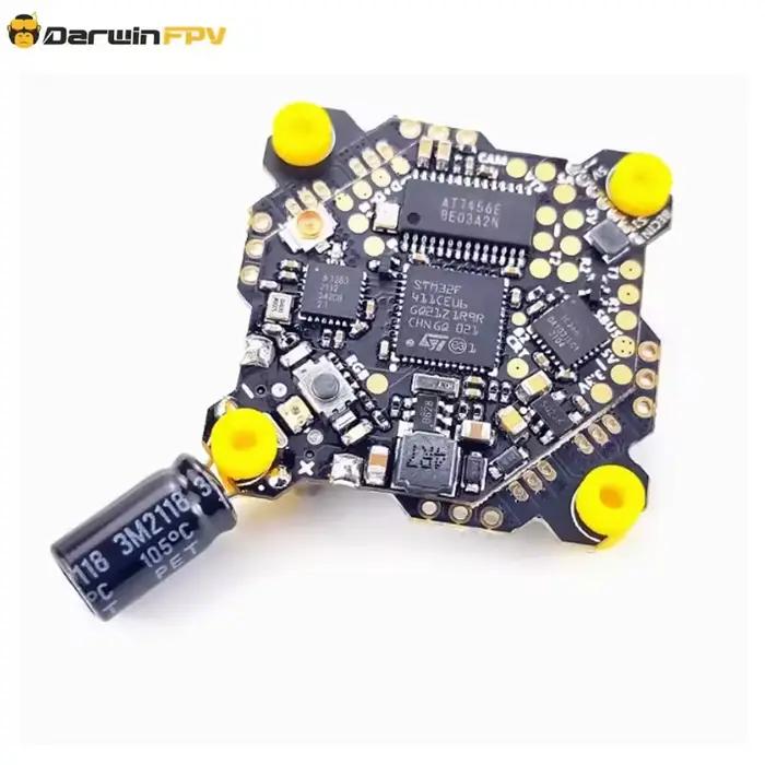 Contrôleur de vol DarwinFPV F411 ELRS AIO Whoop Blheli_S Betaflight F4 15A OSD BEC BL_S 1-3S 4-en-1 ESC pour drone RC FPV Racing