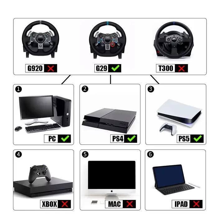 Frein à main USB en aluminium pour PS4, PS5, PC, trois couleurs, pour jeux de course automobile SIM, compatible G29, pour PC Windows, sans accessoires.