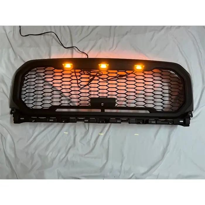 Pour Ford F150 2022 Racing Grill F-150 2021 Grilles avant Style Raptor Grilles de pare-chocs maille Grille de radiateur couverture de masque avant