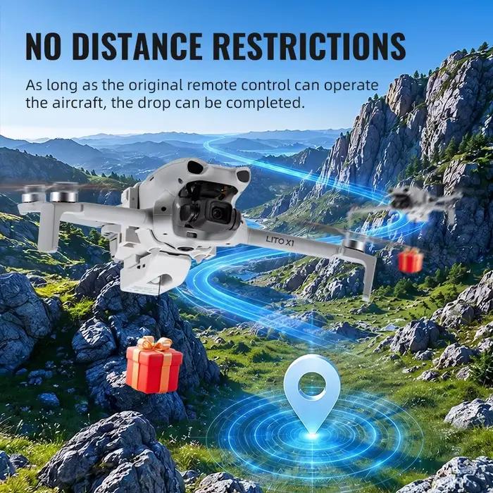 Système de largage aérien 12KM pour accessoires de drone DJI Lito 1/X1