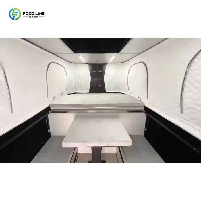 Tente de toit pliable personnalisée pour camion, design spacieux et durable avec support de toit pour voiture, pour le camping et les voyages en plein air