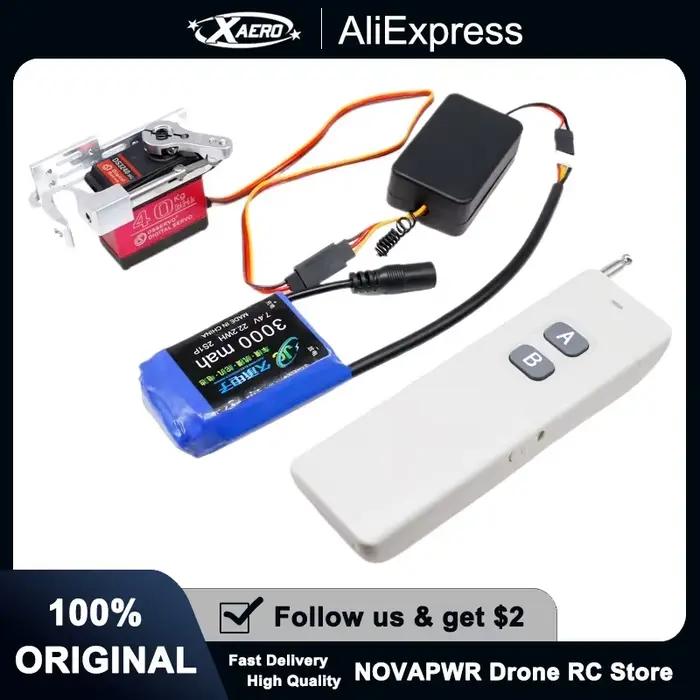 FPV Drone libération de charge utile Servo compte-gouttes télécommande sans fil pour les opérations de sauvetage de livraison aérienne