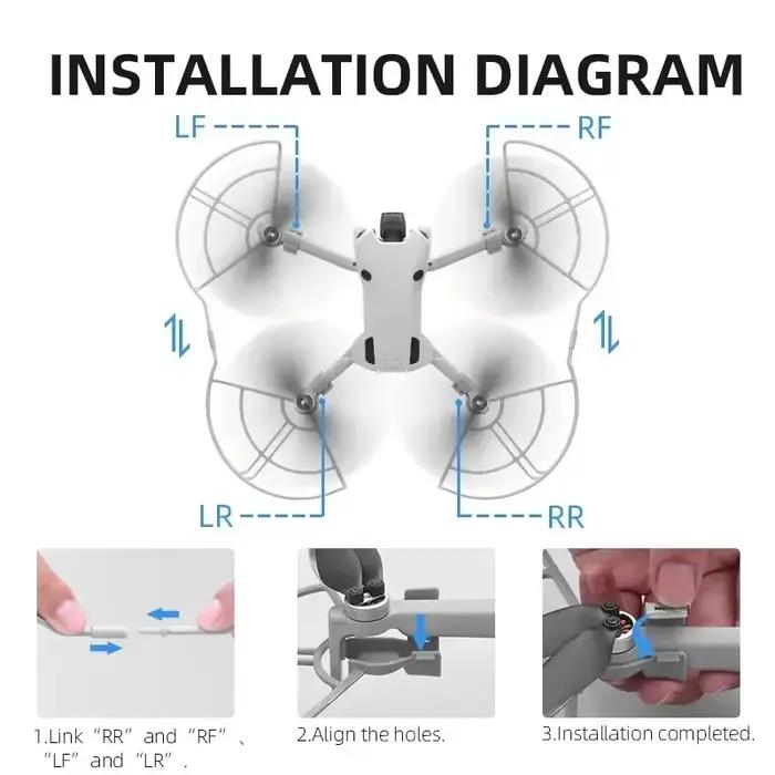 BRDRC – protection d'hélice pour Drone DJI Mini 4 Pro