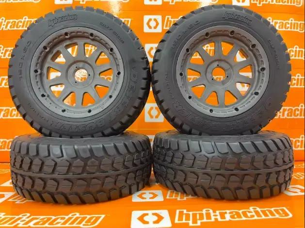 Jeu de pneus d'origine HPI RACING/KM HPI 1/5