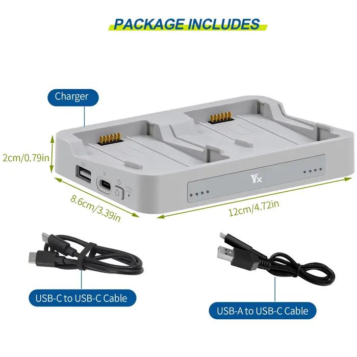 Hub de chargement de batterie à 2 voies pour DJI