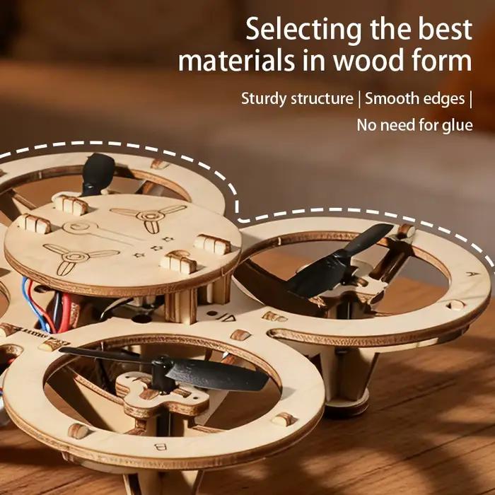Kit de drone en bois à assembler soi-même