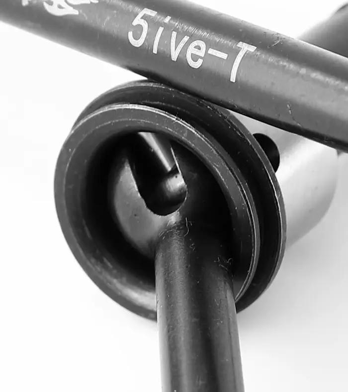 GTBRacing 1/5 RC voiture Losi 5IVE T pièces en acier avant arrière Joint universel arbre de transmission Dogbone ensemble partie