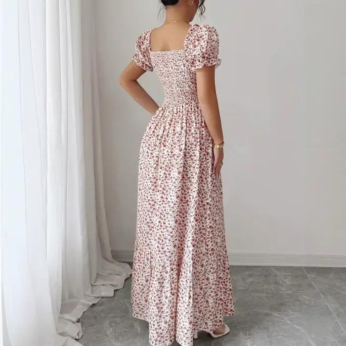 Nouvelle Robe Printemps 2026 pour Femme, Imprimé Floral Tendance, Élégante, Confortable et à la Mode