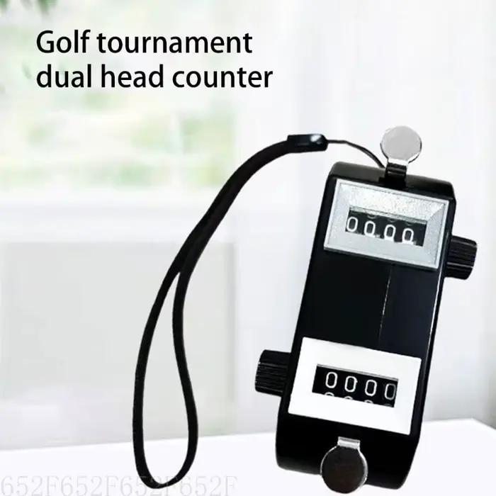 Tableau de bord à 4 chiffres, marqueur pratique, compteur de coups de Golf, compteur de coups de Golf, Clickers avec bouton de réinitialisation de lanière
