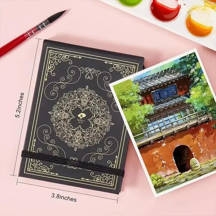 Paul Rubens – carnet de dessin carré à l'aquarelle, carnet de croquis en coton, carnet de notes à main pour débutants et artistes, 300g