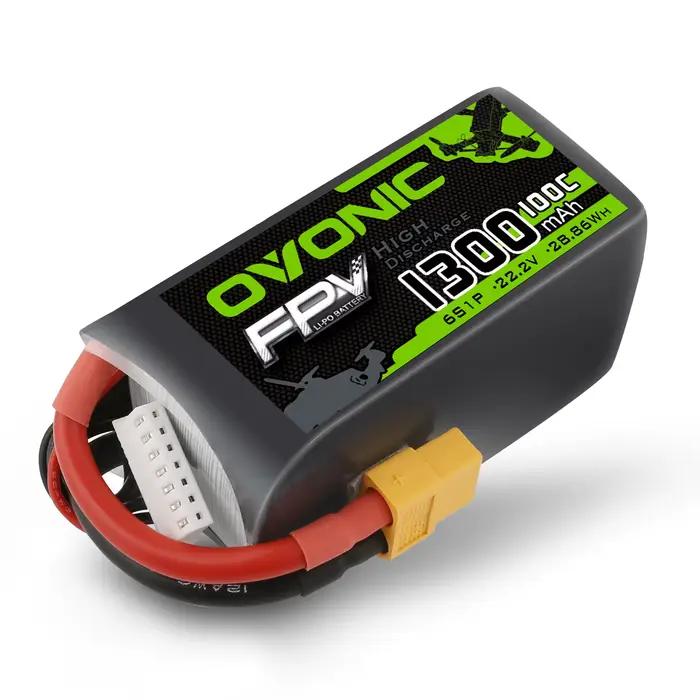 Batterie de drone FPV Ovonic 650/850/1000/1300/1550mAh 100C 6S lipo 22.2V