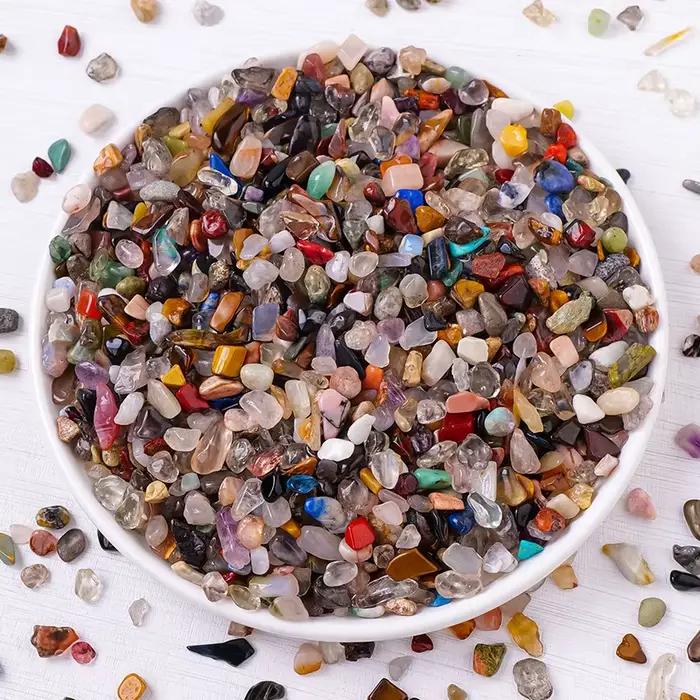 Gravier aux couleurs vives - naturellement poli, adapté aux pots de fleurs, aquariums, etc. | Idéal pour les amphibiens et les reptiles