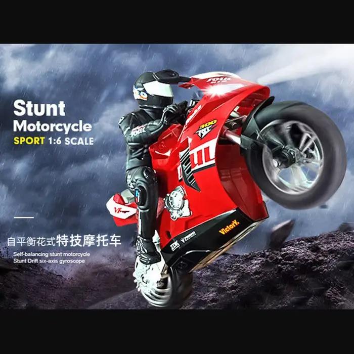 Motos RC 1:6, voitures RC électriques, haute vitesse, 4 canaux, télécommande, moto de course, voiture de drift, cadeau de Noël pour enfants