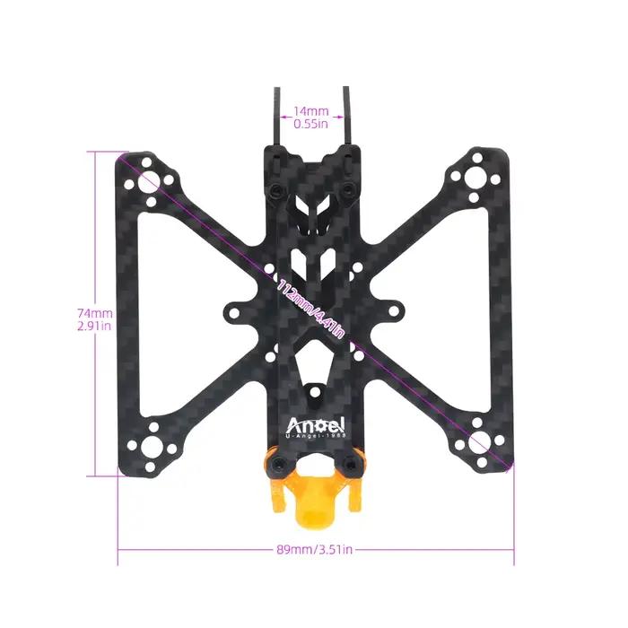 Kit de châssis de drone FPV 2 pouces 95 mm en fibre de carbone pour RC pour FPV Freestyle Impression personnalisée
