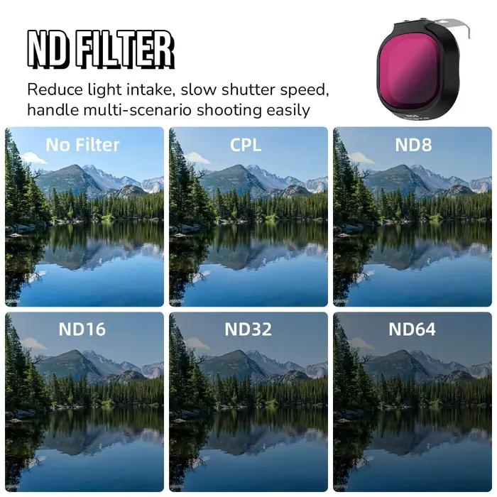 Kit de filtres pour objectif de drone RCSTQ pour DJI Neo2