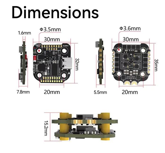 Speedyéquation-Contrôleur de vol Mini Stack