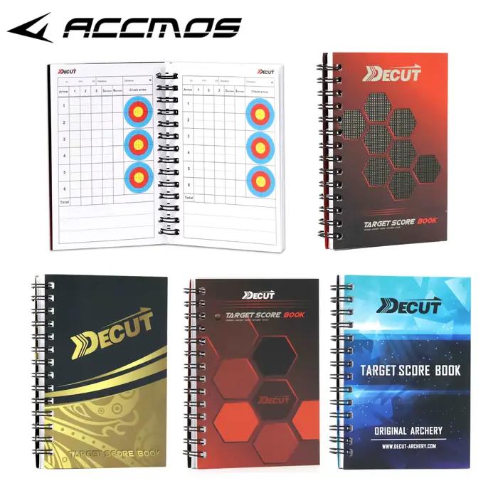 ACCMOS Jotter tir à l'arc livre de marquage cible Score cahier Points de tir quotidiens course Score Pocketbook cible anneaux Score cahier d'exercices