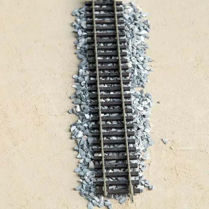Gravier de ballast pour maquettes ferroviaires, sable gris miniature pour diorama de train, matériau de fond de piste à l'échelle, construction de paysages DIY