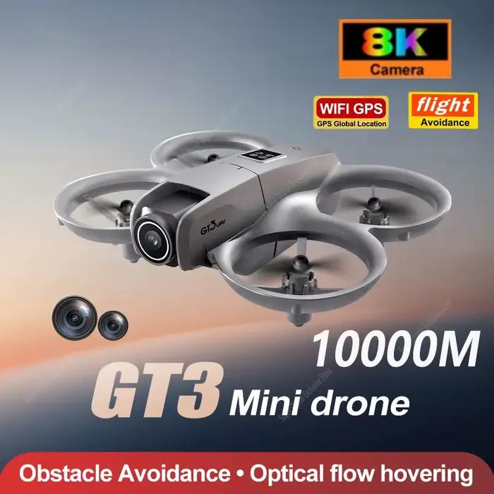 Nouveau drone pliable GT3 8K HD à double caméra