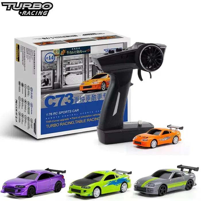 Turbo Racing 1:76 C64 C73 C72 C74 Drift RC voiture avec Radio gyroscopique jouets télécommandés entièrement proportionnels Kit RTR pour enfants et adultes