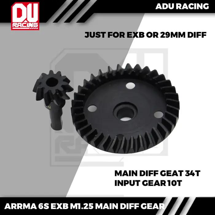 ADU RACING 40CRMO M1.25 STREEL 34t engrenage DIFF principal