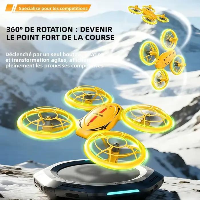 Drone RC miniature JJRC H136 H127 2026 avec GPS, drone de compétition, avion d'entraînement pour débutants, quadricoptère avec LED, jouet pour enfants et adultes, cadeau