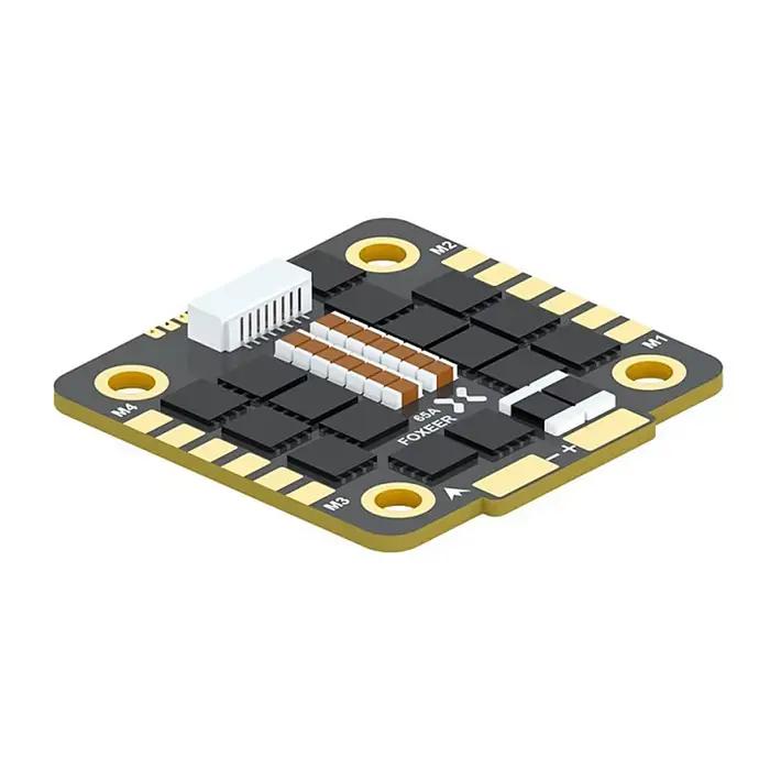 FOXEER Reaper F4 128K 65A ESC BLHeli32 4-en-1 Entrée Lipo 3-8S Signal DShot 150/ 300/ 600/ 1200/ MultiShot/OneShot pour