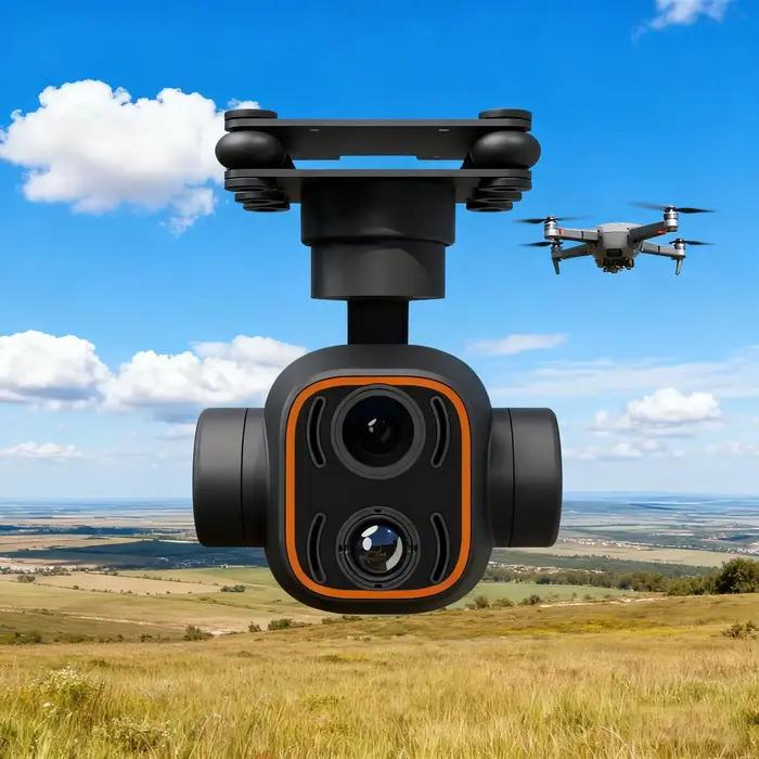 Skydroid C12 AI Tracking Gimbal : double capteur thermique et optique 2K avec stabilisation à 3 axes pour drones intelligents