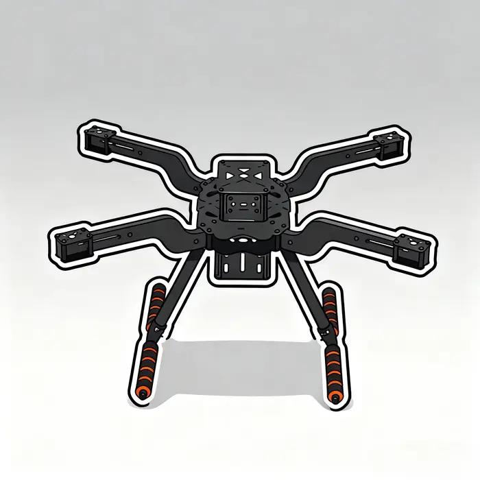 Angeltoy Nouveau Drone Intelligent Open Source 300 350 380 450MM Quadrotor Multicoptère RC Multi-Rotor avec Trépied d'Atterrissage