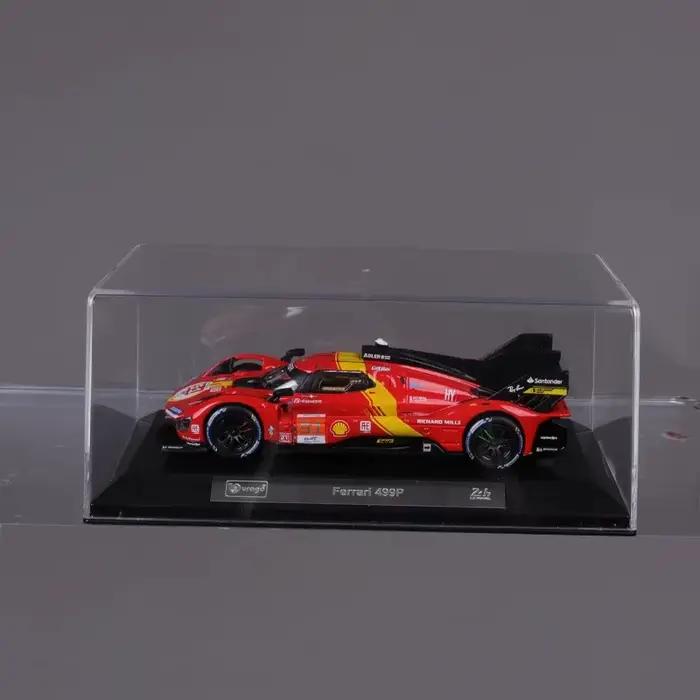 Bburago-Modèle de voiture de course de luxe moulé sous pression, Ferrari 499P LMH Testa Rossa 1959, Classic 24 HEURES DU MANS, Toy Collection Gift, 1:43