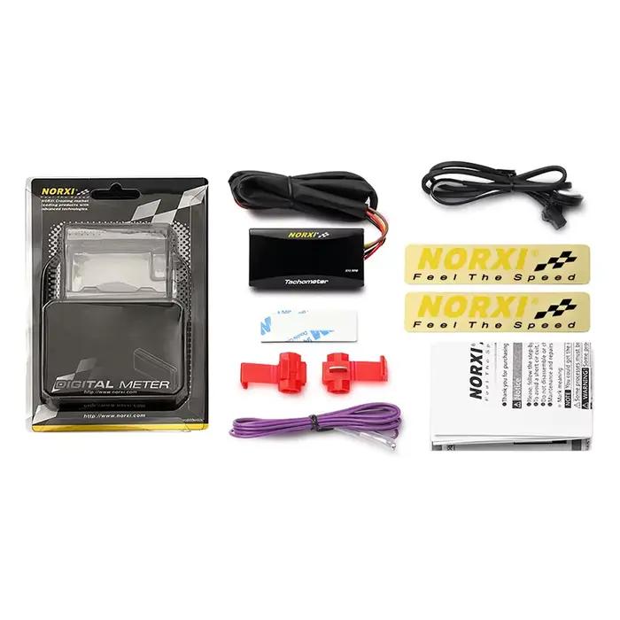 Moto Mini RPM mètre numérique carré LCD affichage moteur tachymètre tachymètre jauge pour BMW YAMAHA KAWASAKI Racing