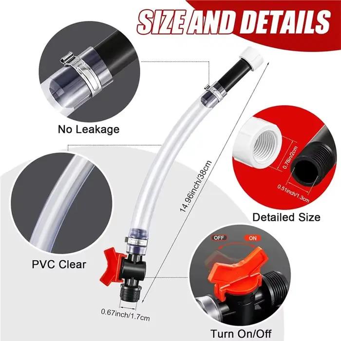 Kit de 4 bouchons de bidon de carburant de course avec tuyau de remplissage pour bidon de 5 gallons