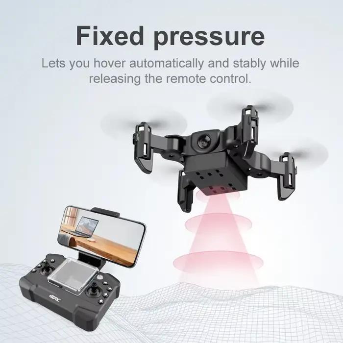 Mini Drone 4K HD Caméra WiFi FPV Maintien d'Altitude Professionnel Pliable Quadrirotor RC Drone Enfant Jouets Cadeau Occasions Spéciales