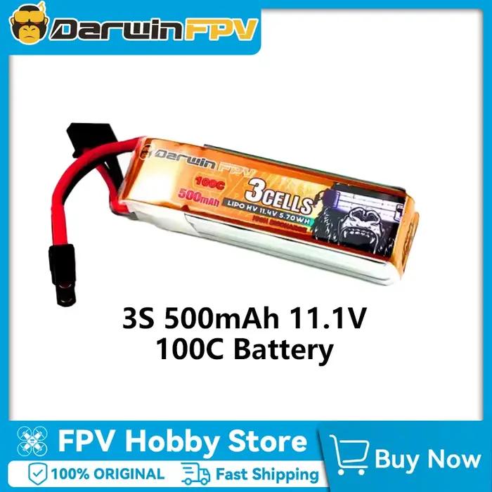 Batterie de drone FPV DarwinFPV 3S 500mAh 60C 11.4V