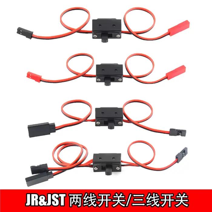 Interrupteur d'alimentation RC avec connecteurs Futaba/JR/JST pour véhicules et jouets télécommandés universels occasions spéciales