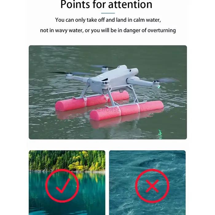 Accessoire flotteur de train d'atterrissage d'eau pour drone BEHORSE compatible DJI Mini 3 Mini 3 Pro Mini 4 Pro occasions nautiques et photographie aérienne unique