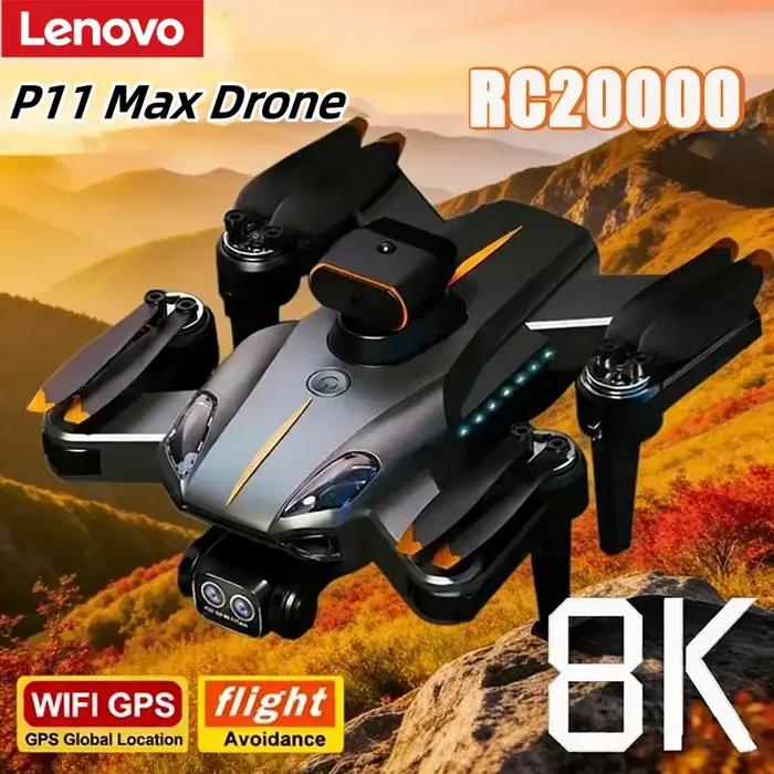 Drone GPS Lenovo P11 Max 8K HD 5G Professionnel pour Photographie Aérienne