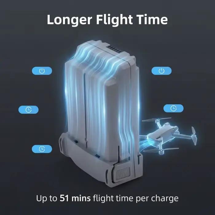 Nouvelle Batterie 4850mAh Or pour DJI Mini 5 Pro, Durée de Vol Étendue, Haute Capacité, Compatible Drone Occasions Spéciales