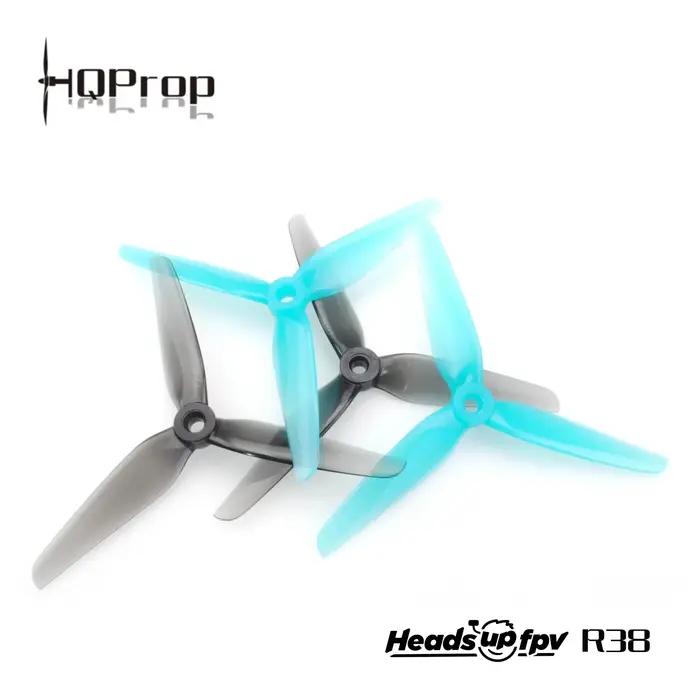 8 paires d'hélices HQPROP R38 HEADSUP FPV Co-Branded Top RACE Pilot 5138 5