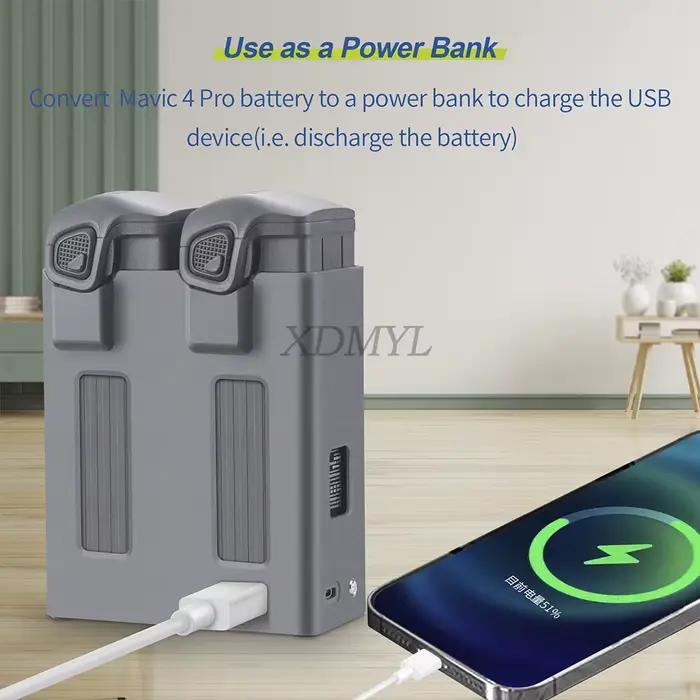 Hub de chargeur double canal pour DJI Mavic 4 Pro