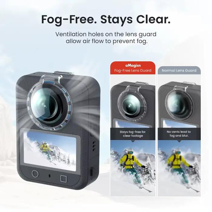 Protections d'objectif transparentes aMagisn pour DJI Osmo 360