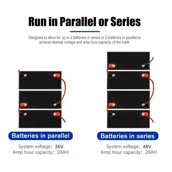 Nouvelle batterie LiFePO4 12V 50Ah 2026 avec BMS 20A intégré